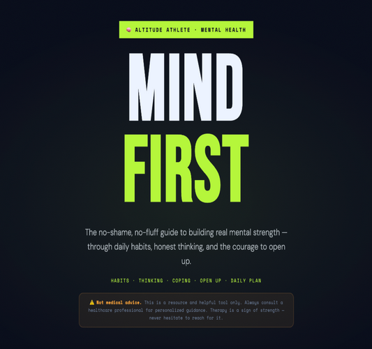 Mind First - General Mental Health Playbook